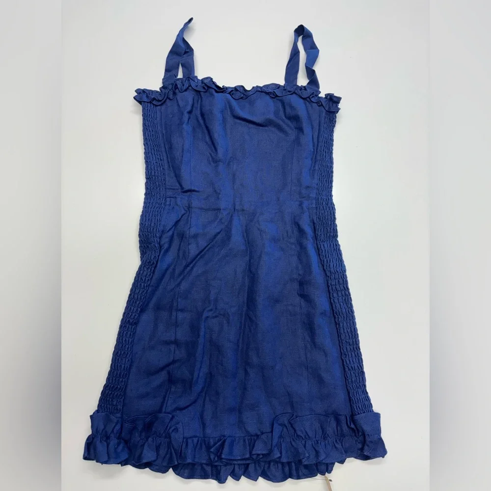 Reformationn Navy Blue Mini Dress size 4 - Picture 3 of 7